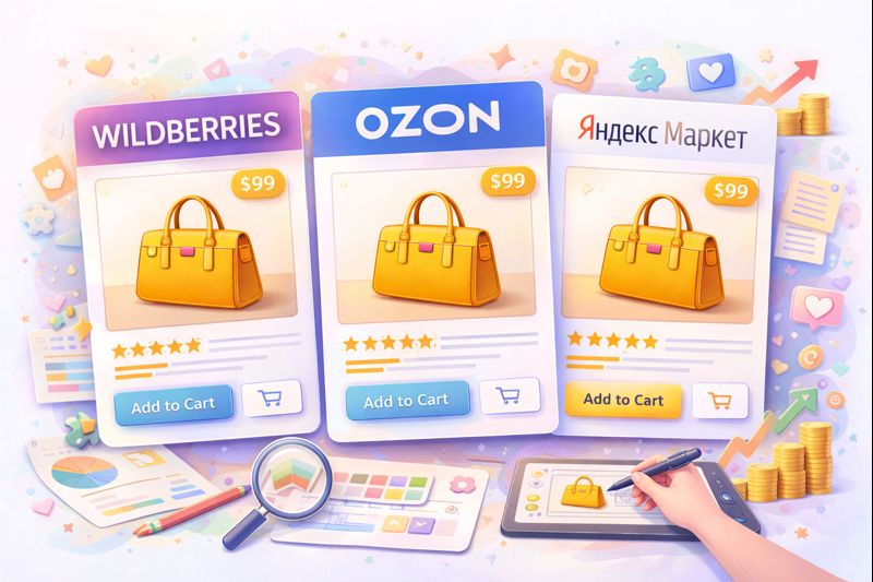 Карточки товара для маркетплейсов: Wildberries, Ozon, Яндекс Маркет и единый подход к продажам